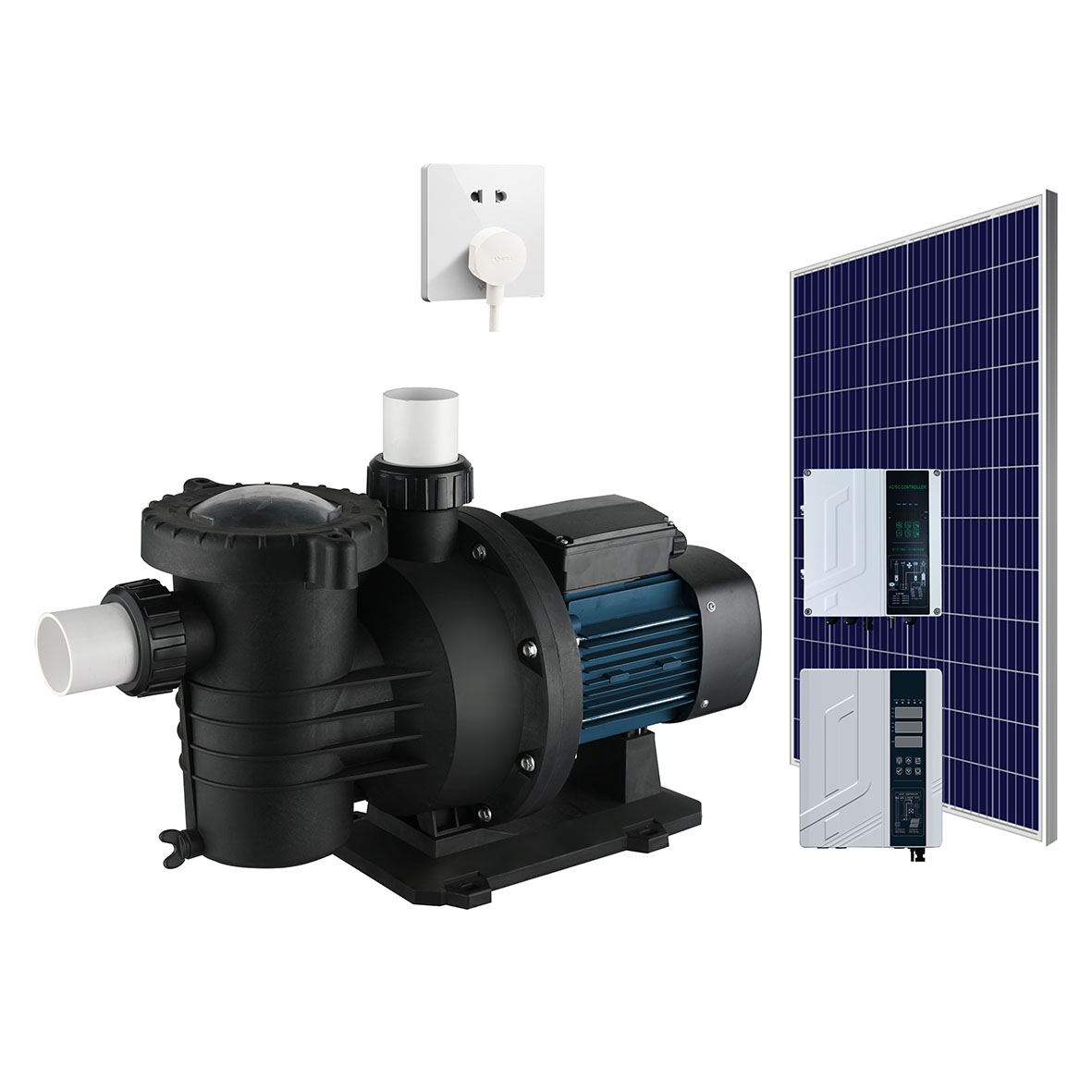 AC DC hybride zonnepomppomp