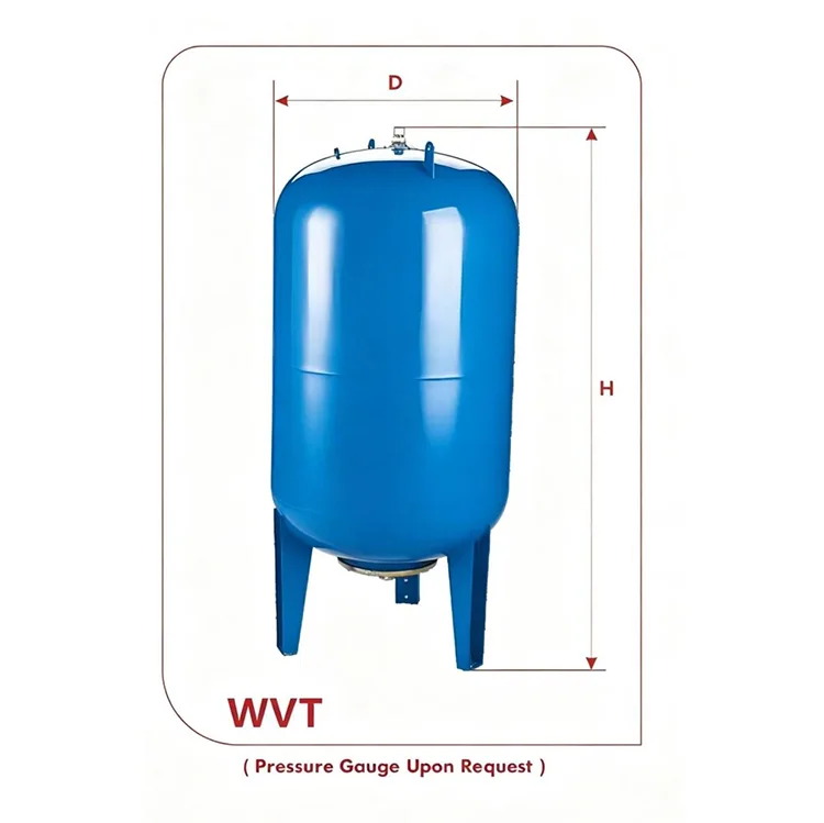 WVT-serie vervangbaar membraanexpansievat (60L–500L, koolstofstaal)